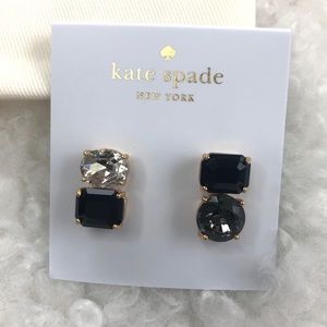 NWT Kate Spade Double Drop  Assymetrical Earrings